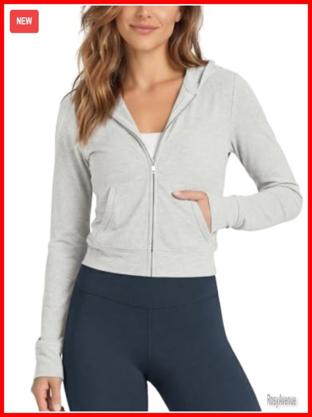 Women's Mini Full-Zip Hoodie Ultra Soft UPF 50+ Hooded Jacket with Pockets